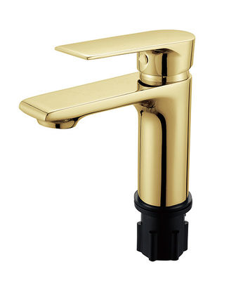 OEM Brass Gold Basin Mixer Tap Single Lever Łazienka Gorąca i zimna woda