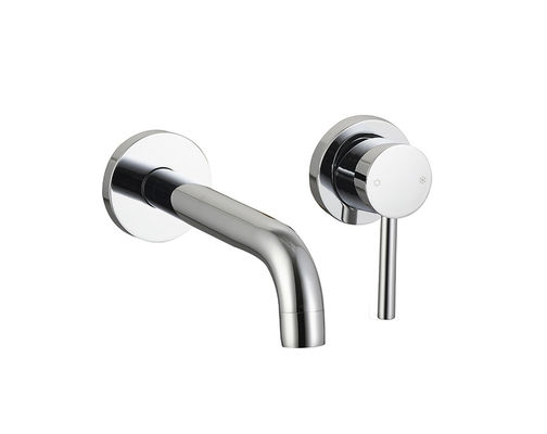 Okrągły klasyczny w ścianie z pojedynczą dźwignią łazienka Mixer Tap łazienka chromowa mosiądz