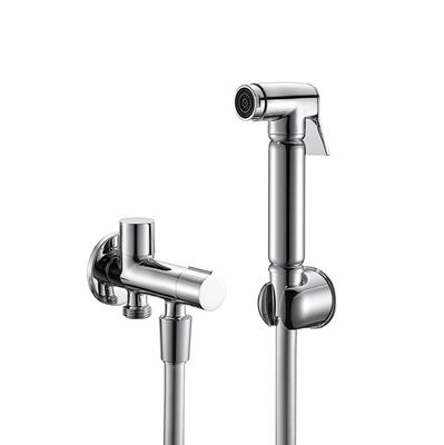Miedziany shattaf zestaw prysznic bidet Zinkowy uchwyt miedziany wał 2-stronny PVC węzeł 1,50m głowica spray miedziana uchwyt łazienka toaleta OEM