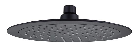 OEM ABS Plastic Round Rain Shower Head Duży rozmiar Matt Czarny kolumna łazienkowa