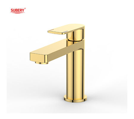 OEM Brass Gold Basin Mixer Tap Single Lever Łazienka Gorąca i zimna woda