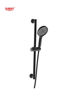 3 Funkcja SUS304 Maty czarny ręczny prysznic Slide Bar Round Classical