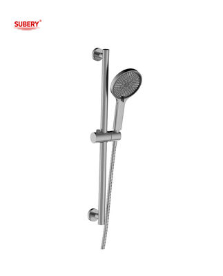 Pistolet Metalowy prysznic Bar Slide Round Klasyczna łazienka SUS304 3 Funkcja