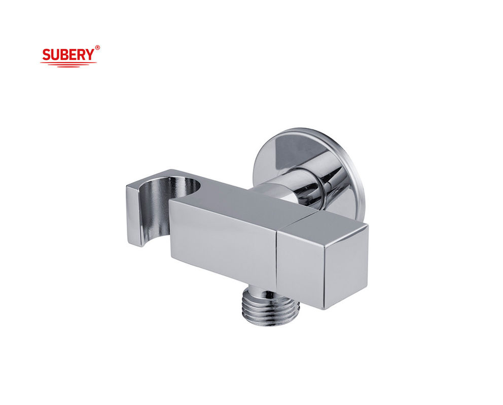 Brass Shattaf Holder Valve Handle Bidet Sprayer Duszer Holder Toaleta łazienkowa Chrome Square OEM