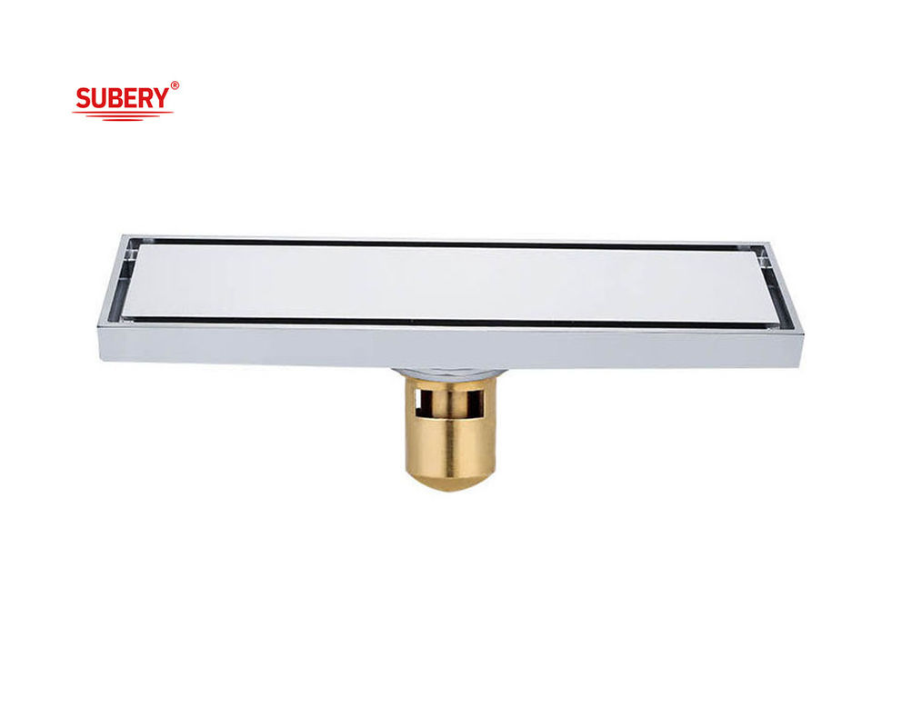 Miedziana długą kanalizację do podłogi łazienki Chrome 200 x 800 mm 300 x 800 mm